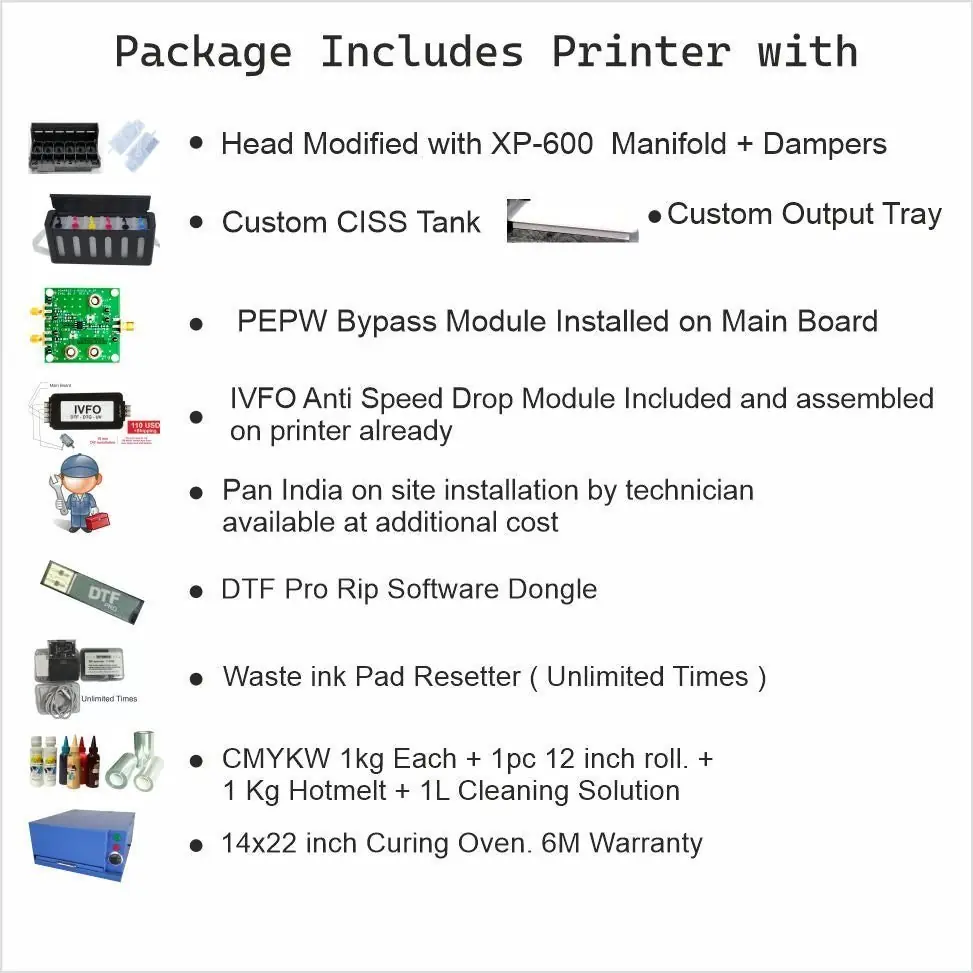 L18050 DTF Printer + Oven + Consumables — view 2