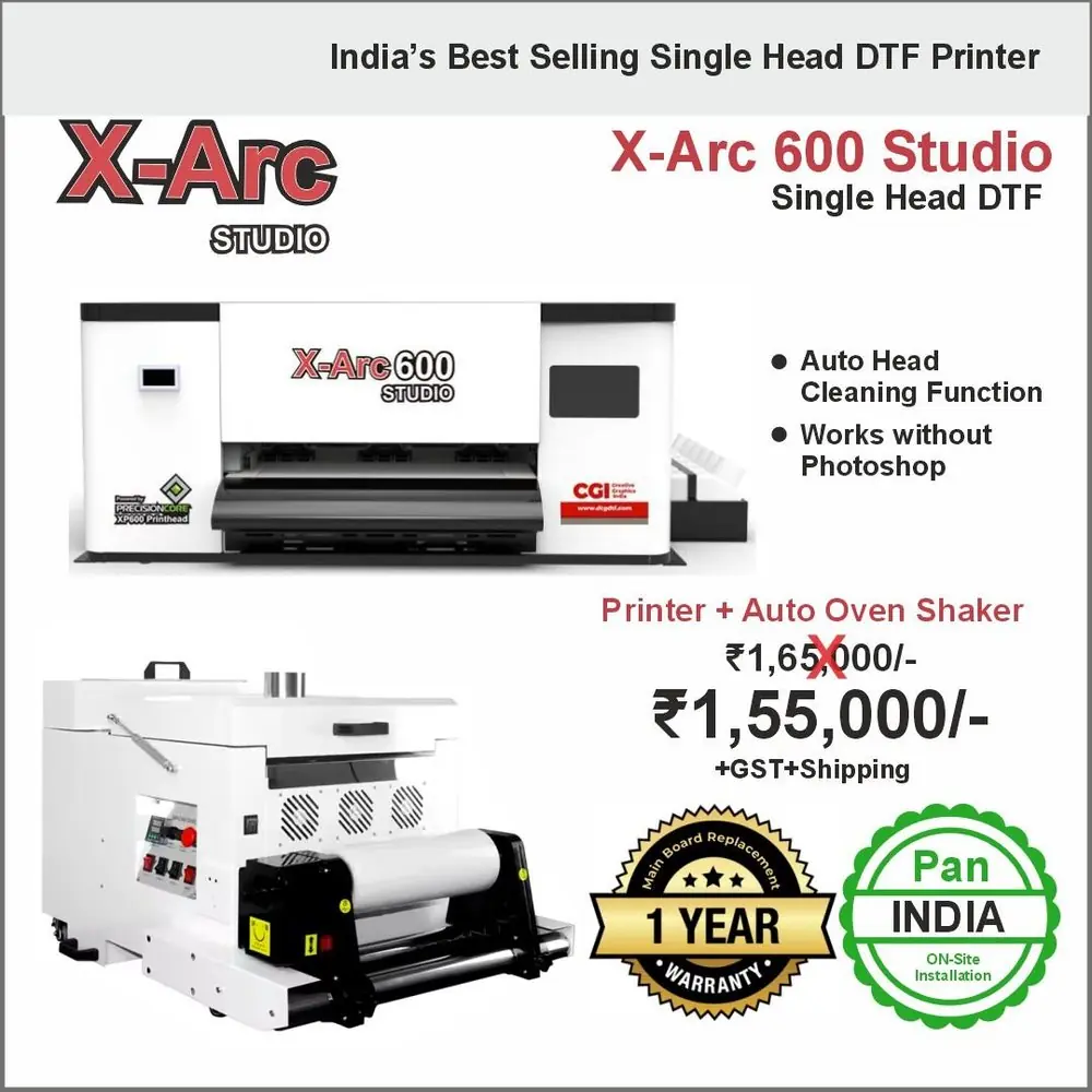 X-ARC 600 Studio DTF Printer with Automatic Shaker